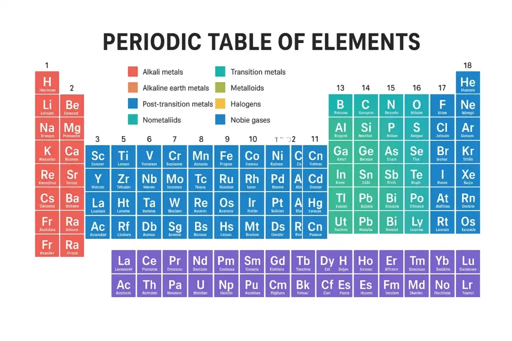 periodic table of elements